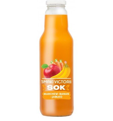 Сок Smaki Victorii морковь-банан-яблоко 750мл, стекло