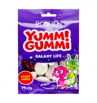 Цукерки желейні Roshen Yummi Gummi Galaxy Life 70г