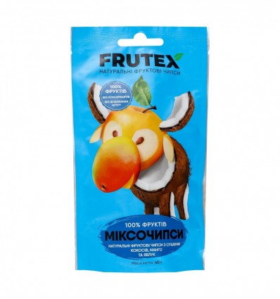 Чипси Frutex Міксочипси із сушених кокосів манго та яблук 40г