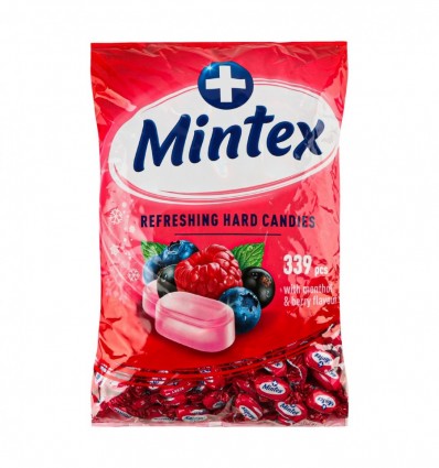 Карамель Mintex+ Berry льодяникова смак ягід та ментолу, кг