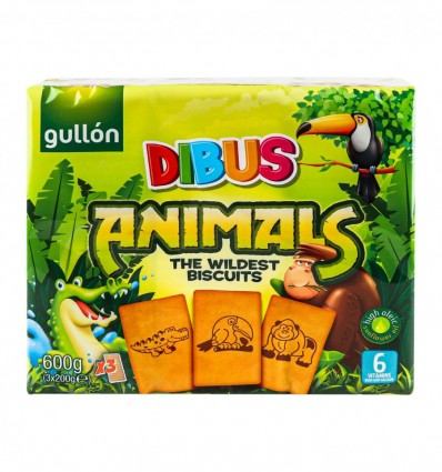 Печиво Gullon Dibus Animals 3х200г/уп