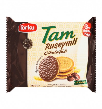 Печиво Torku Tam з молочним шоколадом і зародками пшениці 252г