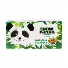 Серветки паперові Snow Panda столові 24х24см 400шт/уп