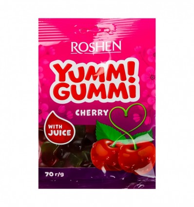Цукерки желейні Roshen Yummi Gummi Cherry 70г