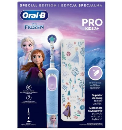 Щетка Oral-B электрическая Kids Frozen + чехол