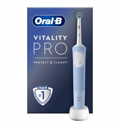 Щетка Oral-B электрическая Vitality Pro Protect clean голубая