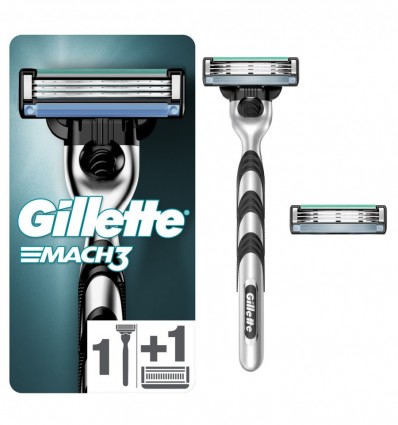 Gillette Mach3 Бритва с 2 сменными кассетами