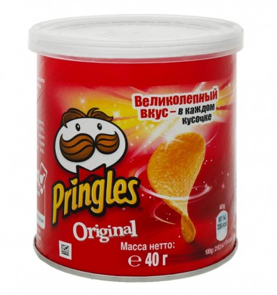 Чипсы Pringles картофельные оригинальные 40г