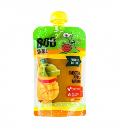 Пюре Bob Snail Smoothie Apple-Mango фруктовое 200г