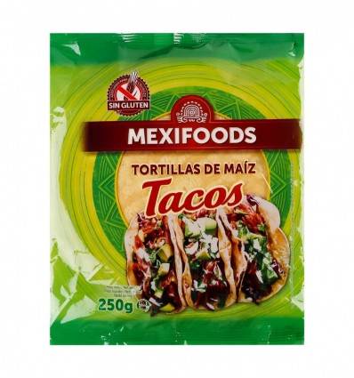 Тортилья Mexifoods Tacos кукурузная 250г