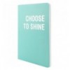 Книга записна Motivation A5, 80 арк. клітинка, Choose to shine