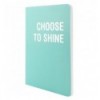 Книга записная Motivation A5, 80 л. клетка, Choose to shine