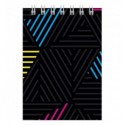 Блокнот на спiралi, А7, 48 арк., клітинка, неон ( D8014-04 )