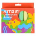 Крейда кольорова Kite Fantasy Jumbo, 6 кольорів