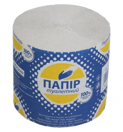 Бумага туалетная макулатурная, без гильзы ( 10100001 )