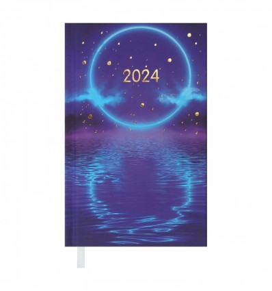 Еженедельник карманный датированный 2024 ONLY, фиолетовый