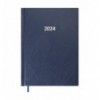 Ежедневник датированный 2024 STRONG, A5, темно-синий, искусственная кожа