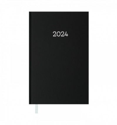 Ежедневник датированный 2024 MONOCHROME, A6, черный