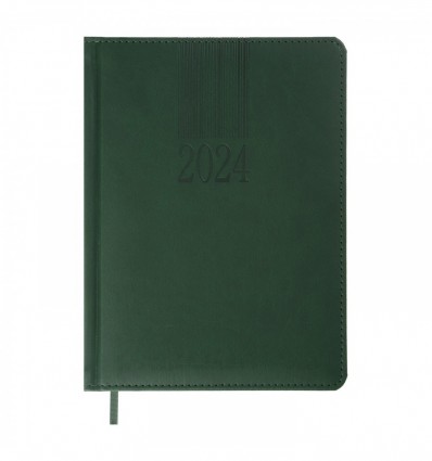 Ежедневник датированный 2024 CODE, A5, зеленый, искусственная кожа/поролон