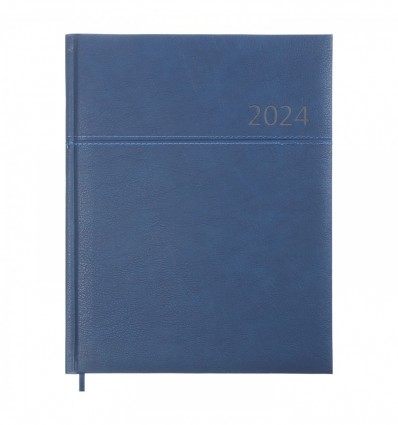 Еженедельник датированный 2024 ORION, A4, синий, искусственная кожа/поролон