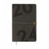 Еженедельник датированный 2026 BEST, A5, серый, искусственная кожа (BM.2704-09)