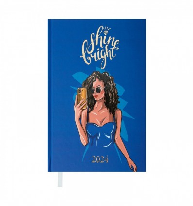 Щоденник датований 2024 WOMEN, A6, синій