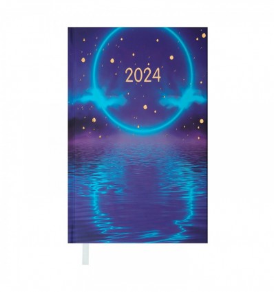 Щоденник датований 2024 ONLY, A6, фіолетовий