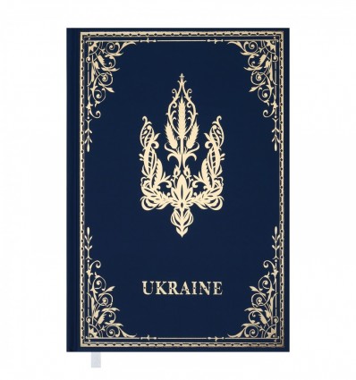 Щоденник недатований UKRAINE, A5, блакитний