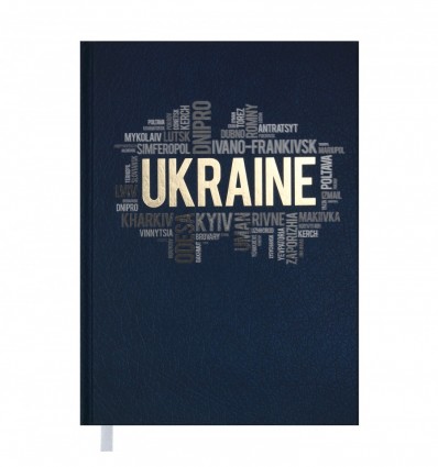 Щоденник недатований UKRAINE, A5, синій