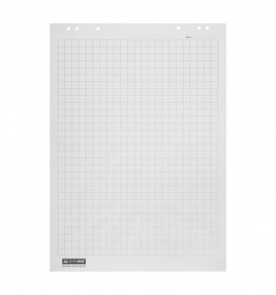 Блок бумаги для флипчартов JOBMAX, 64х90 см, клетка, 10 л, офсет 70 г/м2