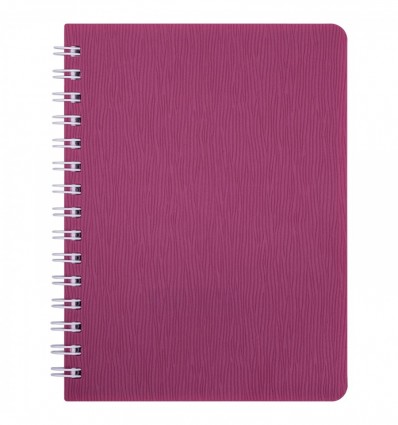 Зошит для записів BARK, L2U, А6, 60 л., клітинка, пласт. обкл., малинова ( BM.24654154-29 )