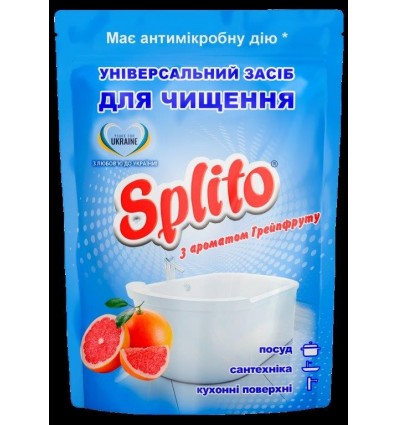 Чистящее средство Splito универсальное грейпфрут дой-пак 500г