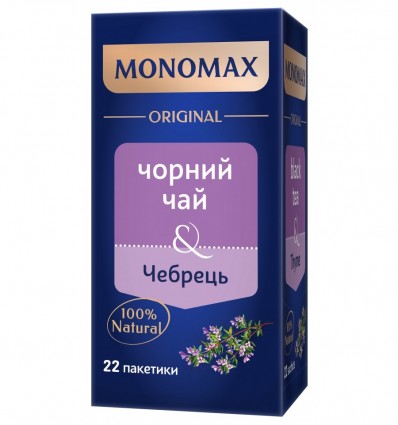 Чай чёрный МОNОМАХ Тимьян, 22х2г ( mn.02271 )