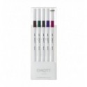Лайнер uni EMOTT 0.4мм fine line, Vintage Color, 5 кольорів ( PEM-SY/5C.03VC )