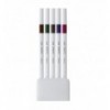 Лайнер uni EMOTT 0.4мм fine line, Vintage Color, 5 кольорів ( PEM-SY/5C.03VC )
