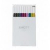 Лайнер uni EMOTT 0.4мм fine line, Calm-tone Dark Color, 10 кольорів ( PEM-SY/10C.03CTDC )