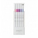 Лайнер uni EMOTT 0.4мм fine line, Floral Color, 5 кольорів ( PEM-SY/5C.07FC )