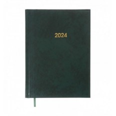 Щоденник датований 2024 BASE, А5, зеленый