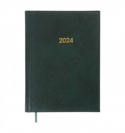 Щоденник датований 2024 BASE, А5, зеленый