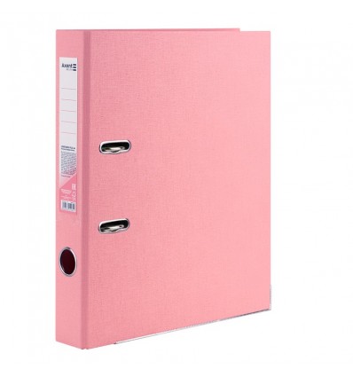 Папка-регистратор двухсторонняя А4 PP 5 cм, собранная, Pastelini, розовая