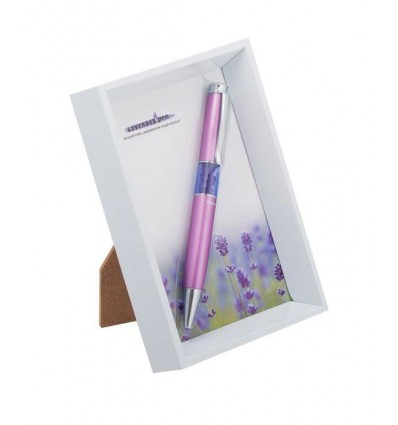 Ручка кулькова Langres «Lavender» бузкова в білій фоторамки