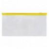 Папка-конверт, DL, застібка zip-lock жовта