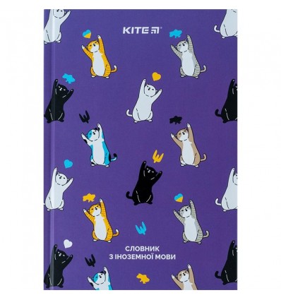 Словарь по иностранному языку, 60 л., Kite K24-407-1 UA Cats