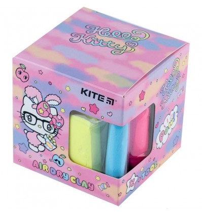 Пластилін повітряний Kite Hello Kitty HK23-135, 12 кольорів + формочка