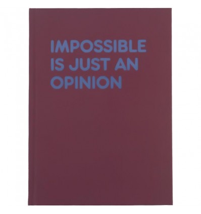 Книга записная Impossible А5, 96 л., клетка, твердая обложка