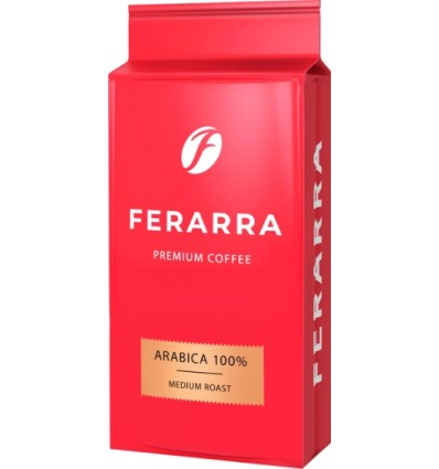 Кофе Ferarra 100% Arabica натуральный жареный молотый 250г