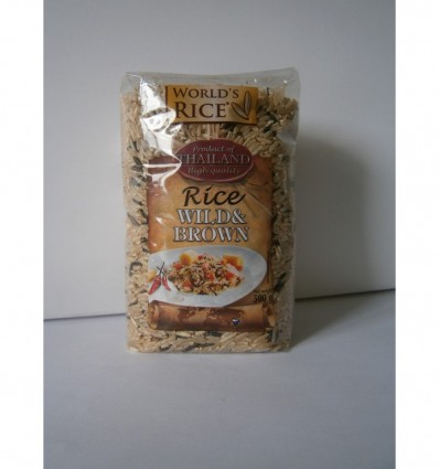 Рис Worlds rice Дикий + Натурал 500г