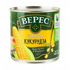 Кукурудза Верес цукрова консервована з цілих зерен 340г