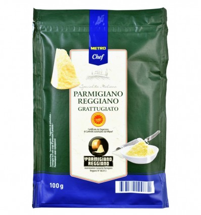 Сир Metro Chef Parmigiano Reggiano тертий 32% 100г