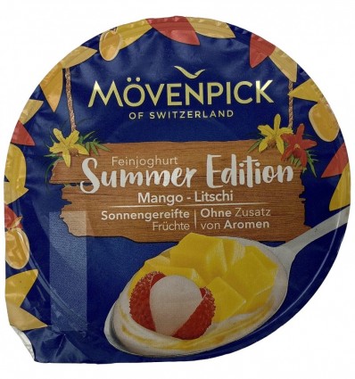 Йогурт Movenpick Summer edition манго-личи 13% 150 г
